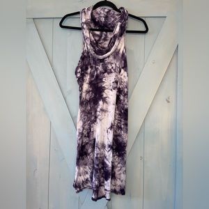 Warrior within designs purple tie-dye versatile racer back dress or shirt.